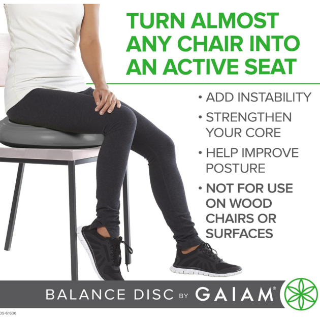 Gaiam Balance Disc Wobble Cushion Stability Core Trainer