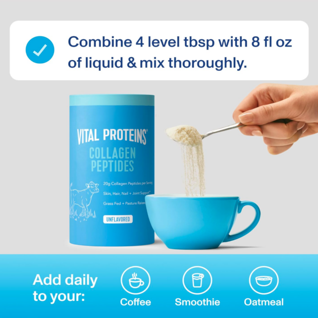 Vital Proteins Collagen Peptides Powder - Supports Hair, Nail, Skin, Bone & Joint Health